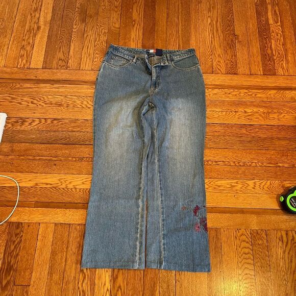 Women’s y2k flare embroirded jeans‎ - Picture 1 of 4